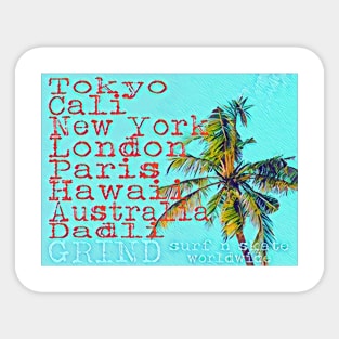 Grind SnS Worldwide Palm Sticker